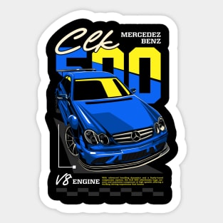 CLK 500 V8 Engine Sticker